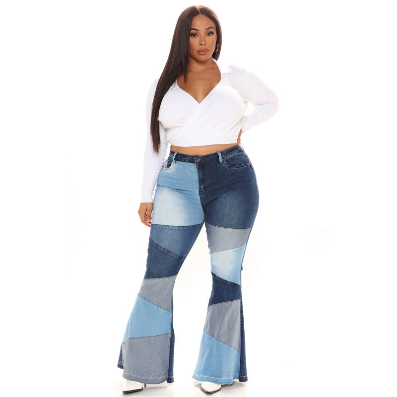 Fashion Plus Sizes Denim Jeans for Women-Pants-Black-S-Free Shipping Leatheretro