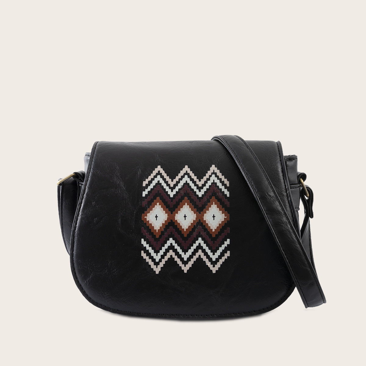 Vintage PU Crossbody Handbags for Women 242-Brown-Free Shipping Leatheretro