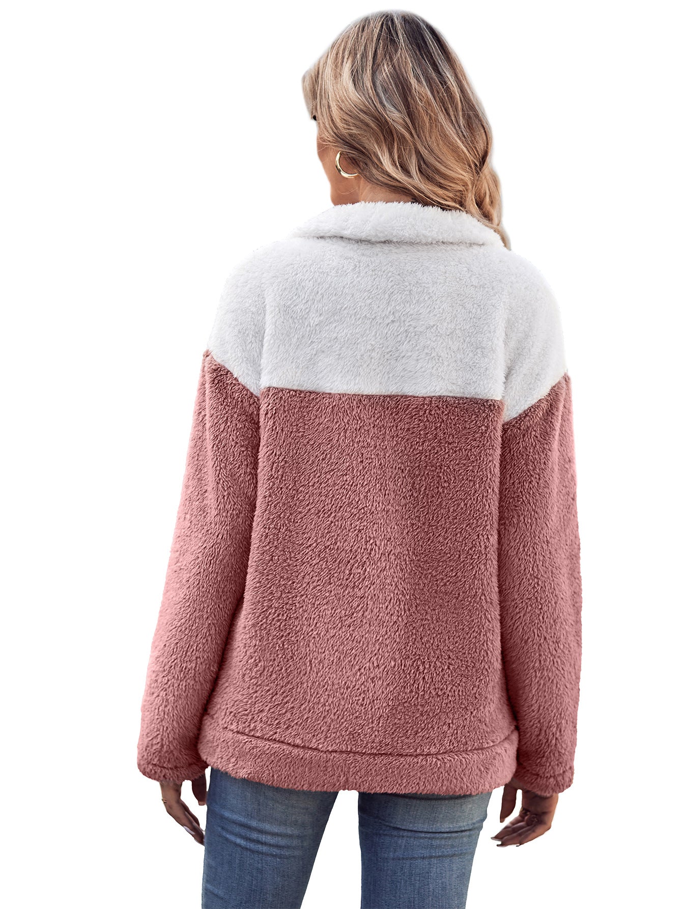 Fashion Stand Collar Winter Pullover Coats for Women-Shirts & Tops-Pink-S-Free Shipping Leatheretro