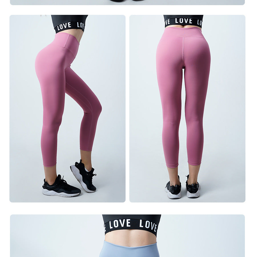 Sexy High Waist Gym Leggings for Women-Activewear-Pink-S-Free Shipping Leatheretro