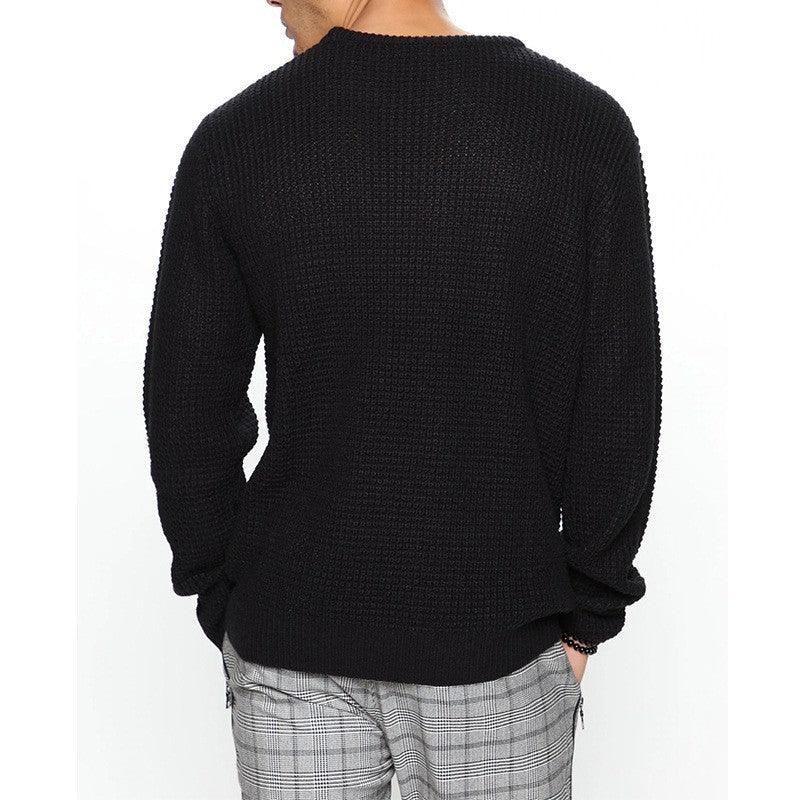 Casual Pullover Knitted Sweaters for Men-Shirts & Tops-White-S-Free Shipping Leatheretro