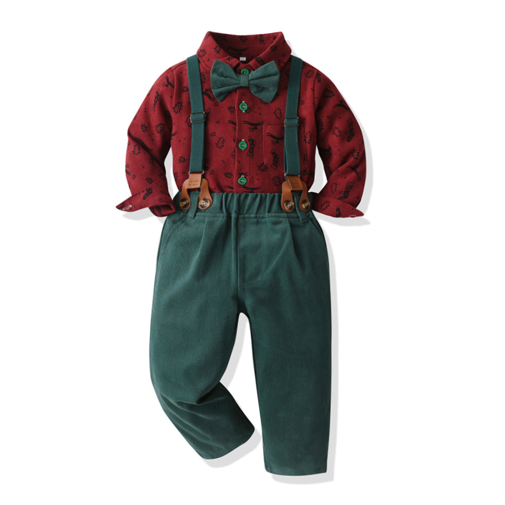 Boys' Christmas Suits-Suits-F-70CM-Free Shipping Leatheretro