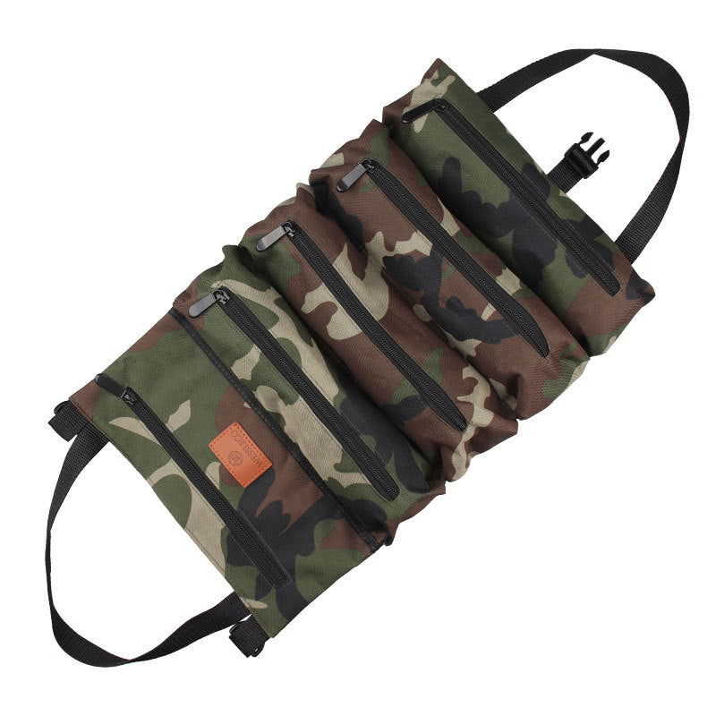 Camoflage Canvas Zippered Tool Storage Bag L167-Canvas cases for tool-Camoflage-1-Free Shipping Leatheretro