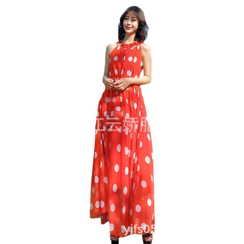 Summer Chiffon Long Beach Dresses for Holiday-Dresses-Black-115cm-Free Shipping Leatheretro