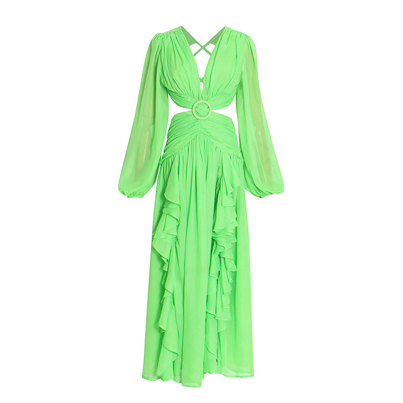 Designed Sexy Summer Holiday Green Long Dresses-Dresses-Green-S-Free Shipping Leatheretro