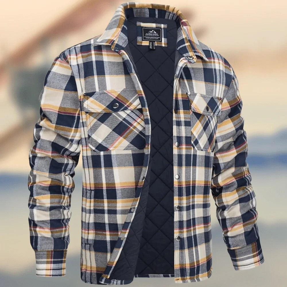 Casual Long Sleeves Thicken Jacket Coats for Men-Coats & Jackets-Khaki-S-Free Shipping Leatheretro