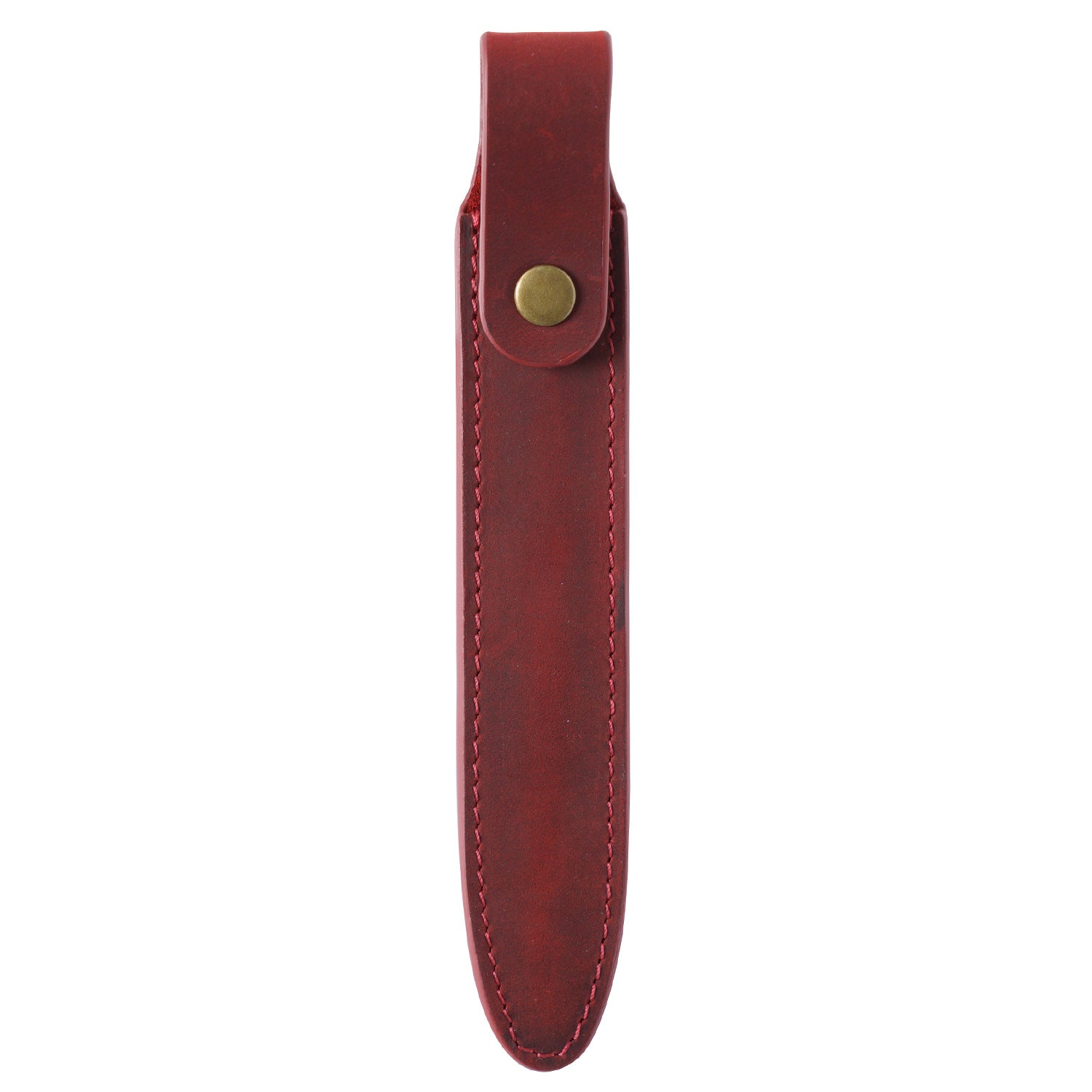 Vintage Leather Protect Pen Case P102-pen holder-Wine Red-Free Shipping Leatheretro