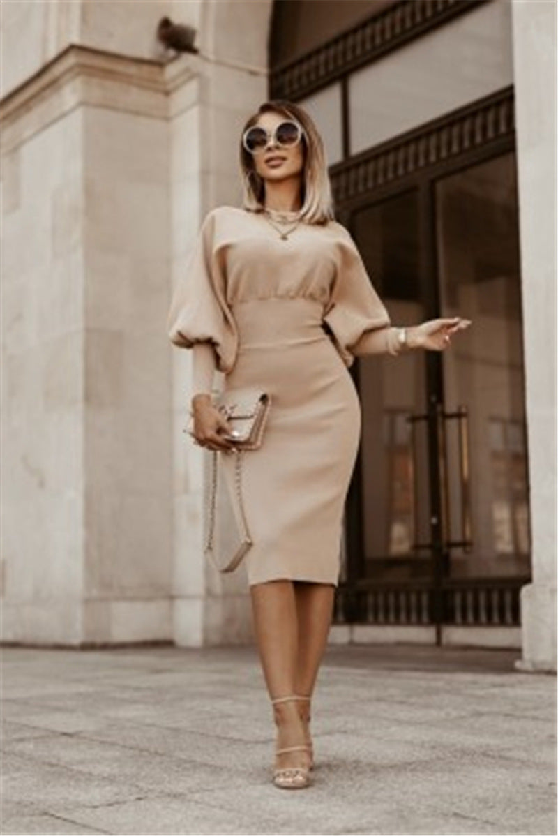 Fashion Long Sleeves Fall Dresses-Dresses-Ivoy-S-Free Shipping Leatheretro