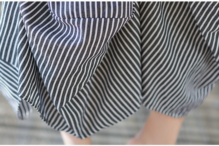 Summer Striped Elastic Waist Lantern Pants-Pants-The same as picture-One Size-Free Shipping Leatheretro