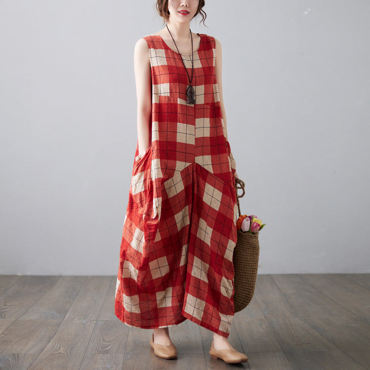 Summer Plus Sizes Linen Long Dresses for Women-The Same As Picture-L-Free Shipping Leatheretro