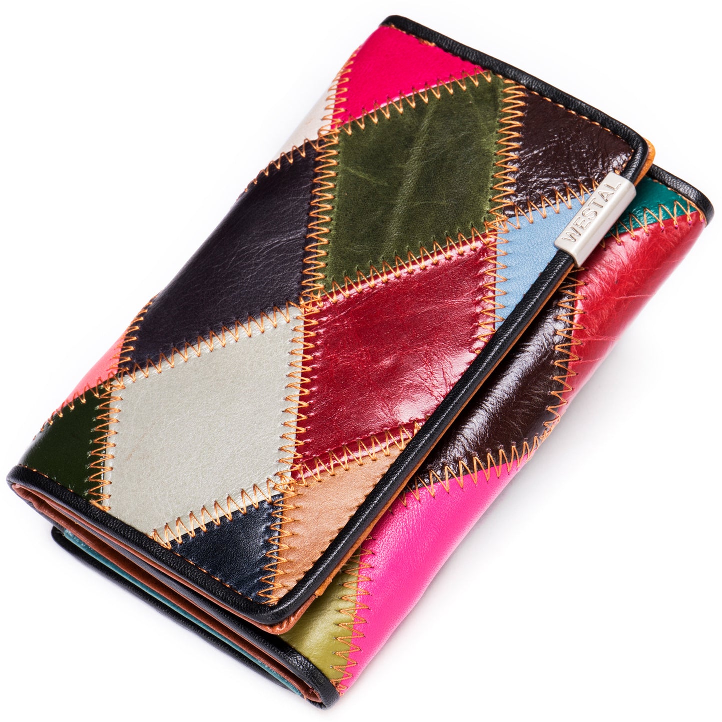 Vintage Colorful Zipper Leather Wallets for Women-Handbags, Wallets & Cases-T-Free Shipping Leatheretro