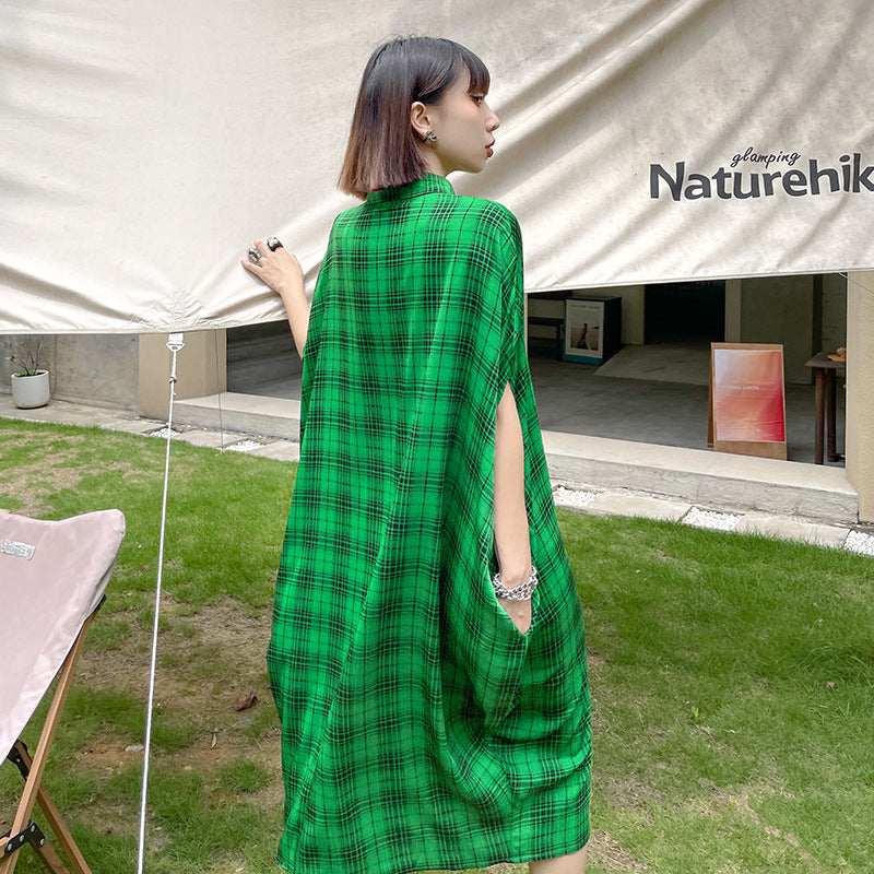 Vintage Green Summer Long Cozy Dresses-Dresses-Green-One Size-Free Shipping Leatheretro