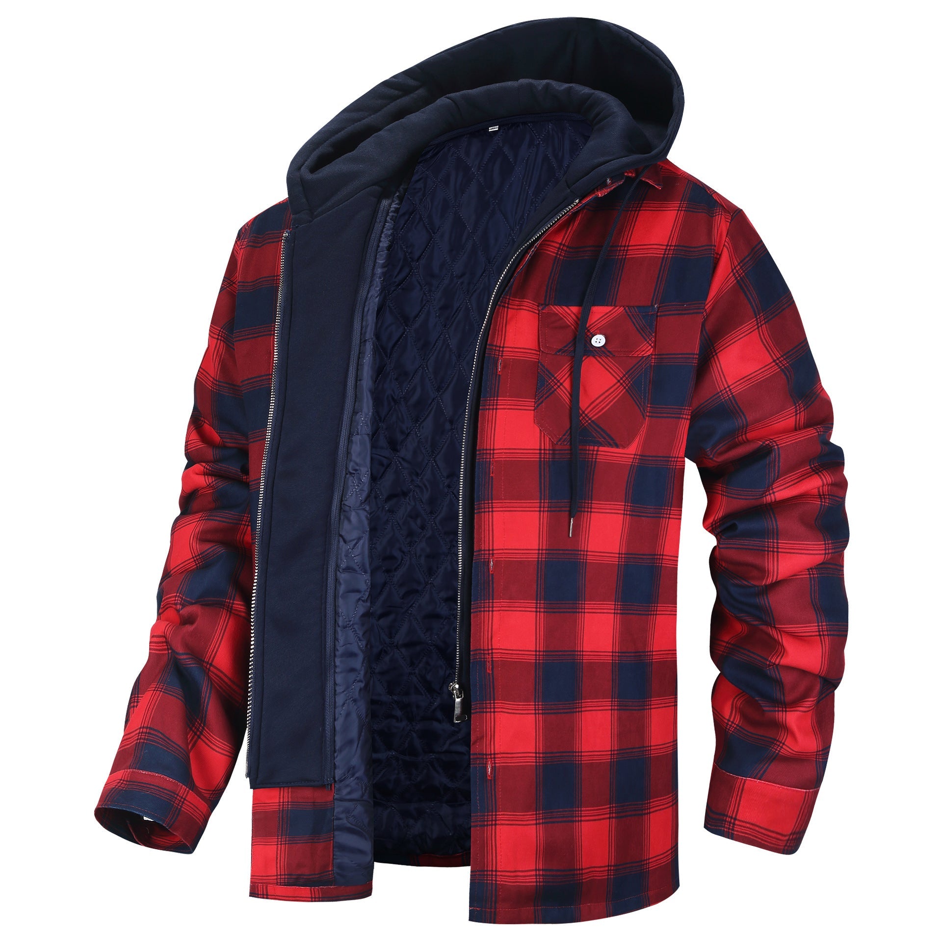 Casual Winter Thick Warm Long Sleeves Jacket Coats-Coats & Jackets-B-S-Free Shipping Leatheretro