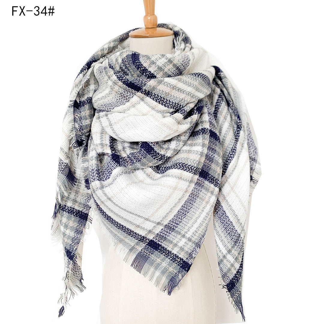 Colorful Soft Winter Scarfs for Women-scarves-34#-140cm-Free Shipping Leatheretro
