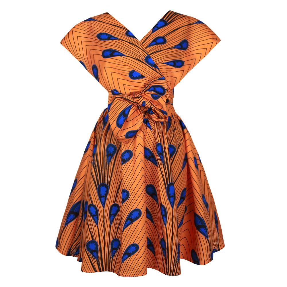 African Girl Summer Sexy Dresses-Mini Dresses-FQSA006-S-Free Shipping Leatheretro