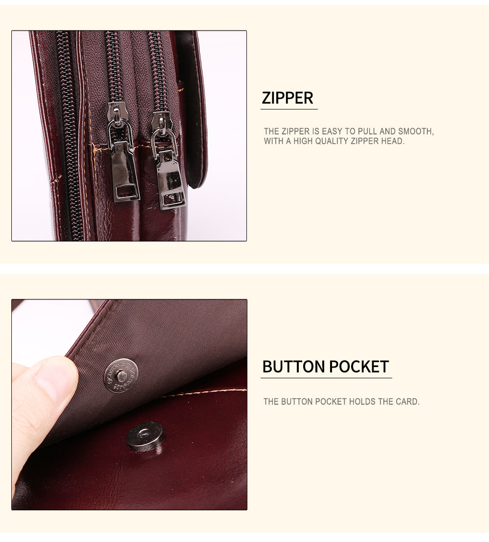 Retro Leather Chest Bags J6454-Leather Chest Bag-Coffee-Free Shipping Leatheretro