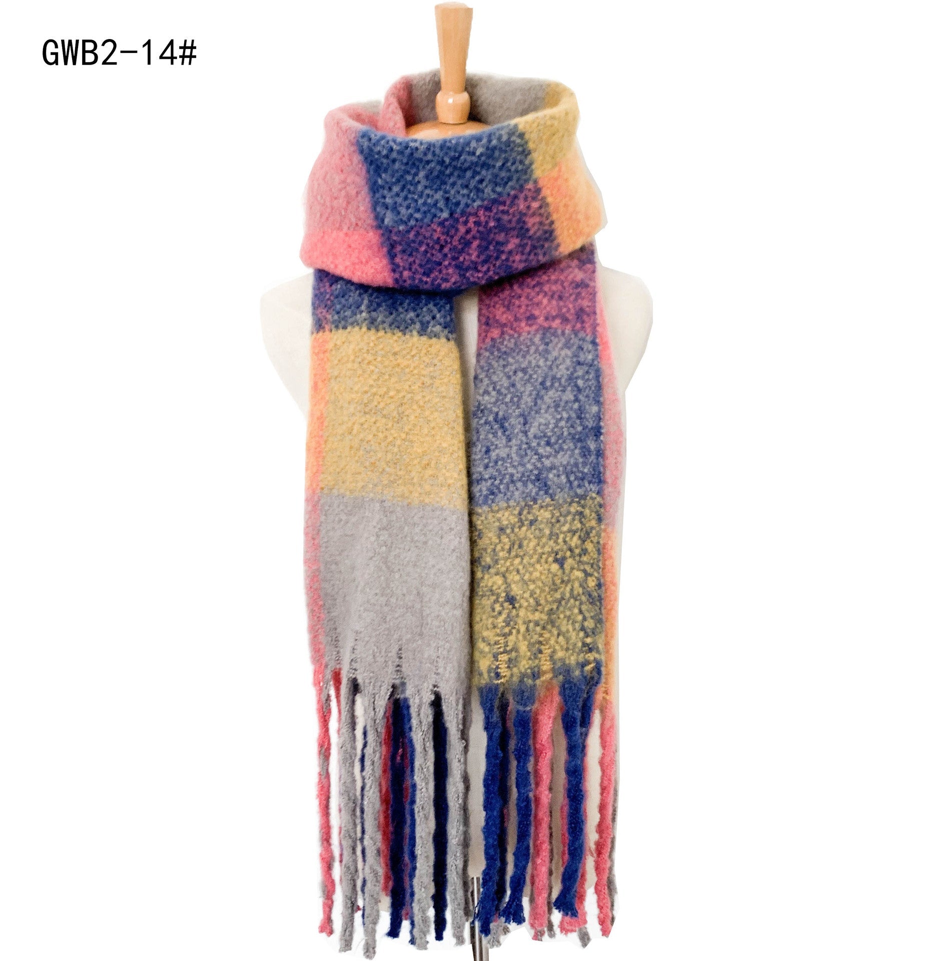 Casual Warm Thick Winter Scarves-Scarves & Shawls-GWB2-14-190-200cm-Free Shipping Leatheretro