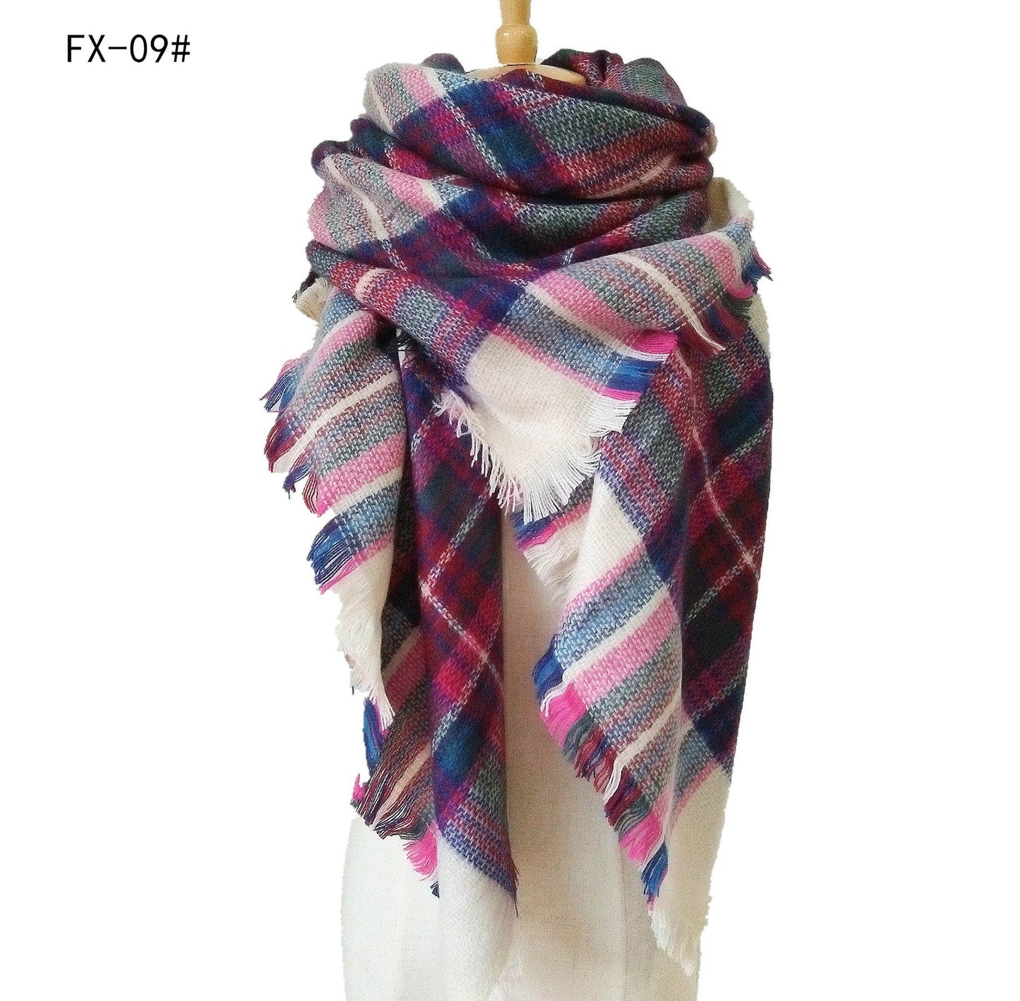 Colorful Soft Winter Scarfs for Women-scarves-9#-140cm-Free Shipping Leatheretro