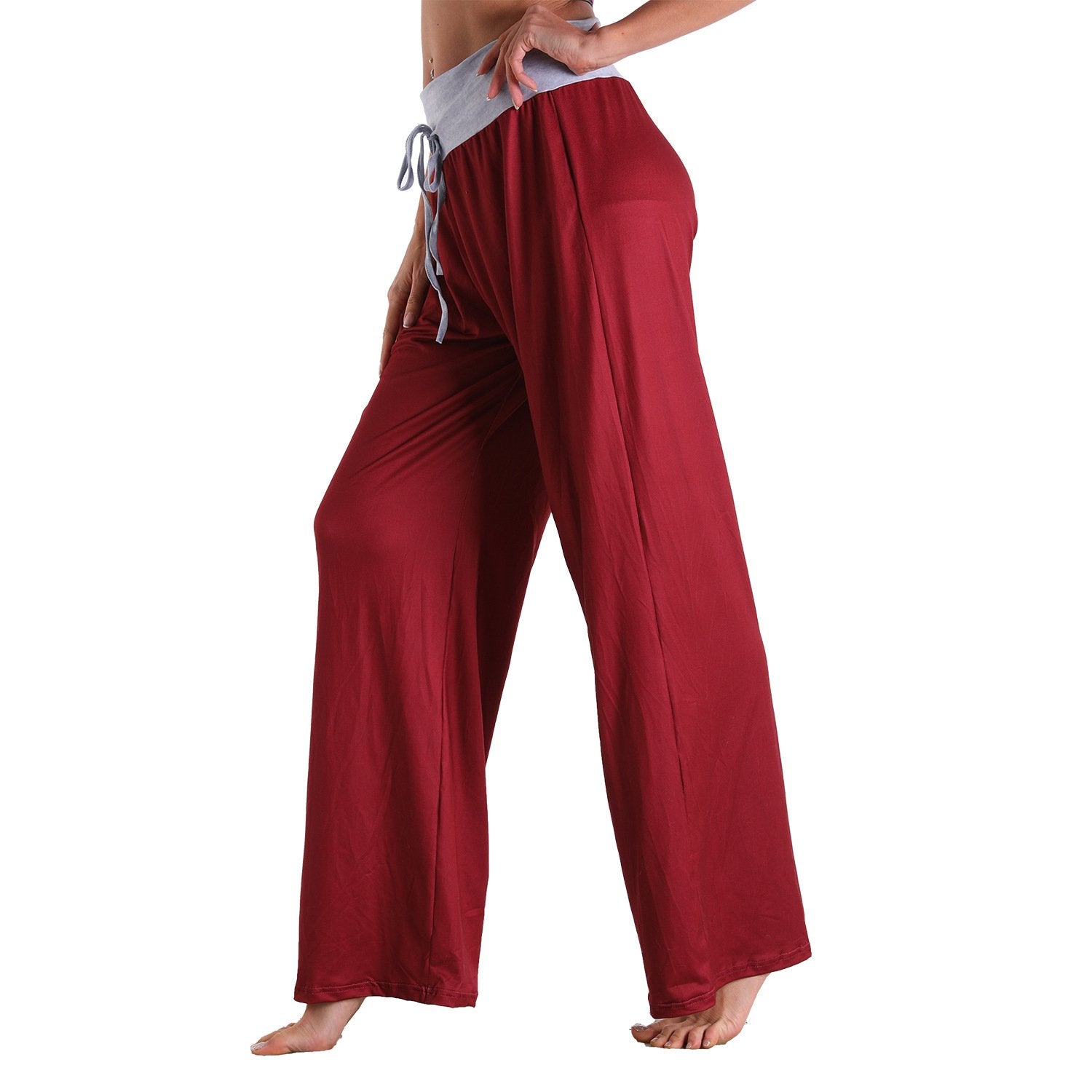 Casual Bandage Solid Loose Homewear Pajamas Pants-Pajamas-2011-S-Free Shipping Leatheretro