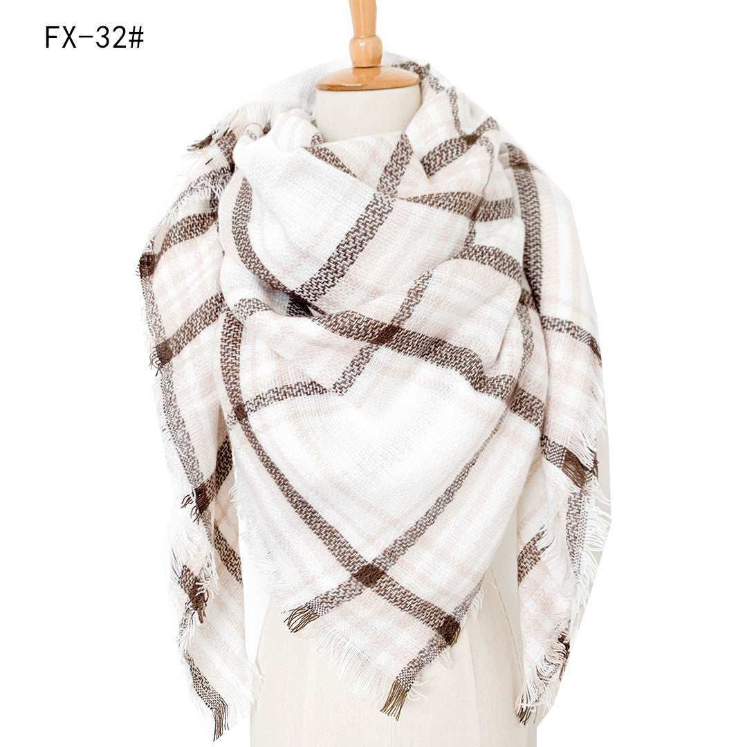 Colorful Soft Winter Scarfs for Women-scarves-32#-140cm-Free Shipping Leatheretro