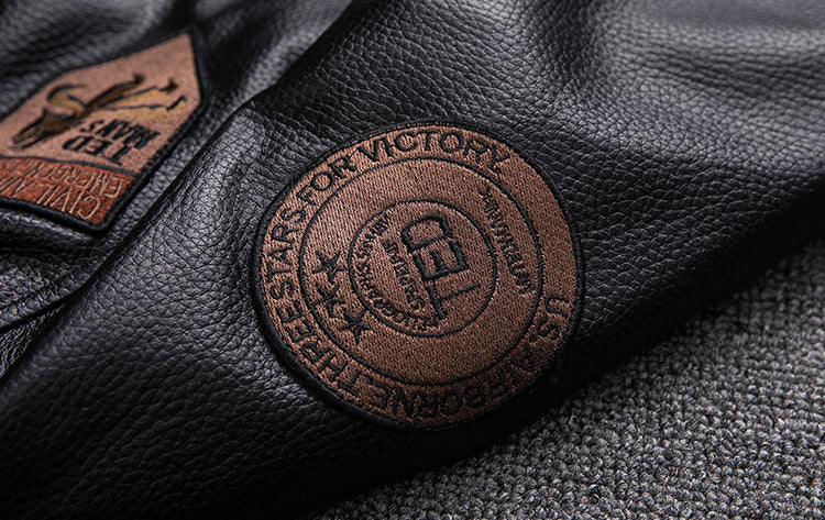 Winter Warm Sheep Skin Short Jackets for Men-Coats & Jackets-black polished-S-Free Shipping Leatheretro