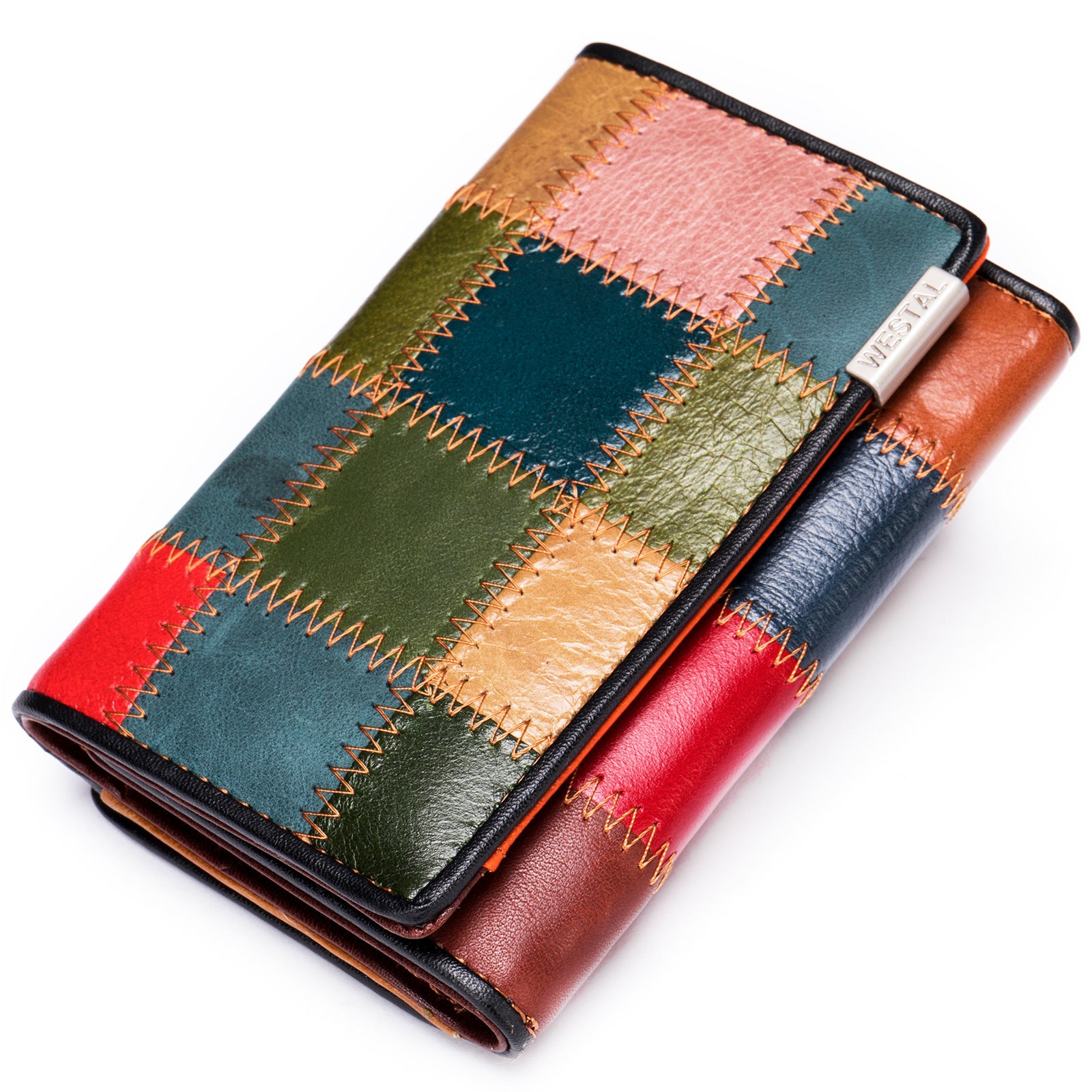 Vintage Colorful Zipper Leather Wallets for Women-Handbags, Wallets & Cases-S-Free Shipping Leatheretro