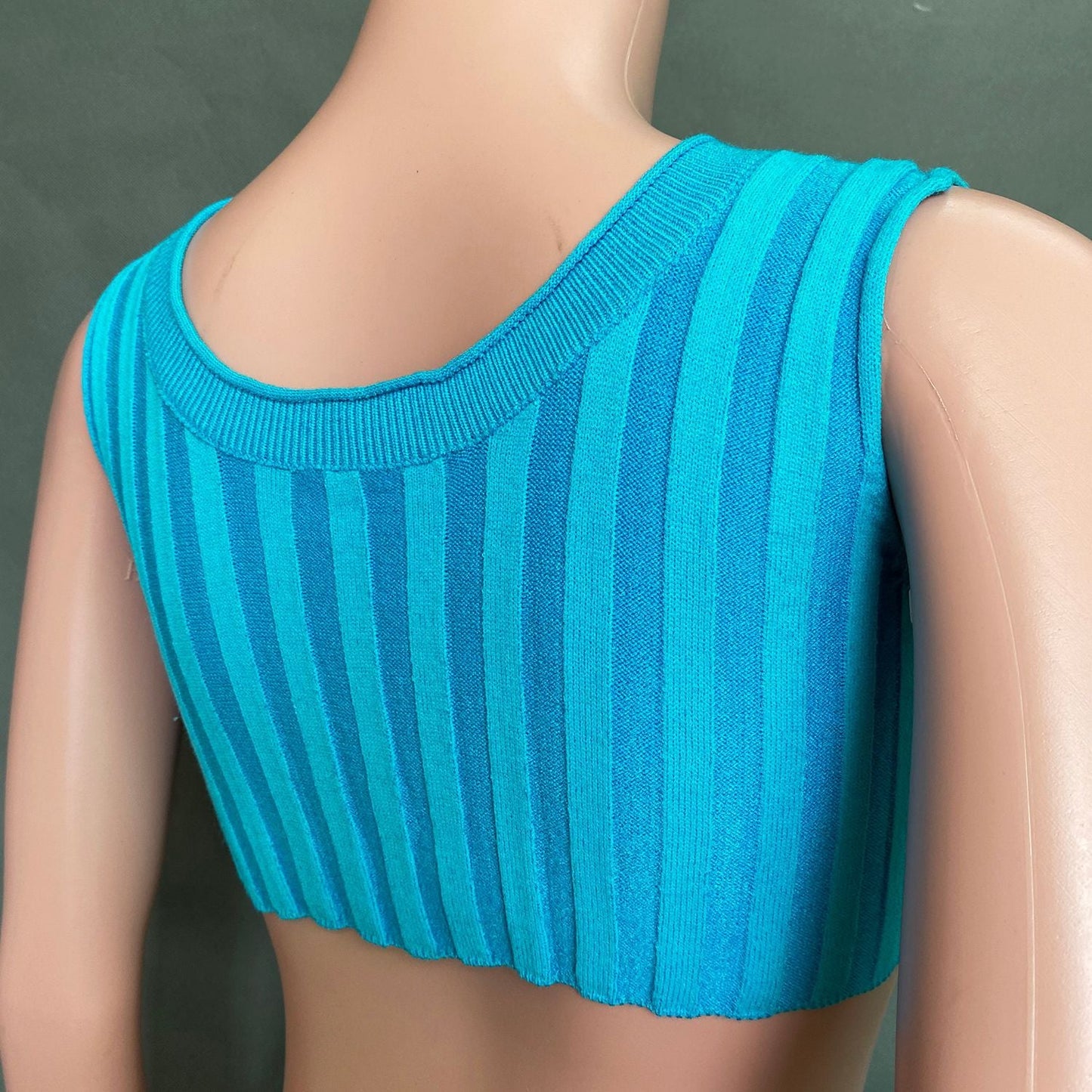 Sexy High Neck Knitting Women Short Tops Suits-Shirts & Tops-Green-S-Free Shipping Leatheretro