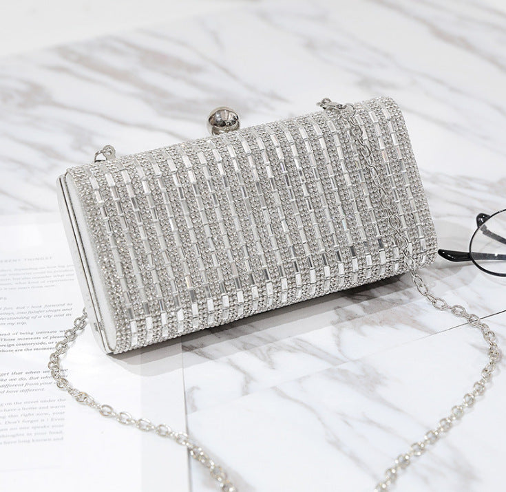 Women Diamond Mounted Evening Party Crossbody Shoulder Bags--Free Shipping Leatheretro