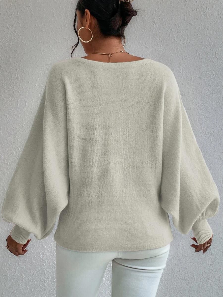 Designed Women Loose Knitted Sweaters-Shirts & Tops-Blue-S-Free Shipping Leatheretro