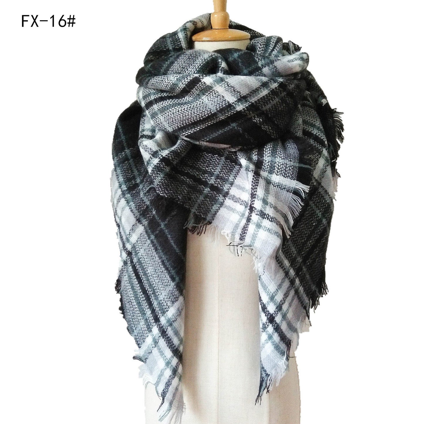 Colorful Soft Winter Scarfs for Women-scarves-16#-140cm-Free Shipping Leatheretro