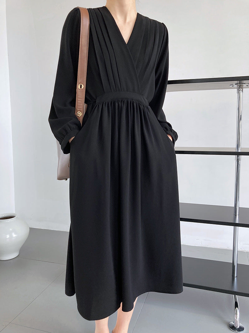 Elegant Women Long Dresses-Dresses-Black-M-Free Shipping Leatheretro