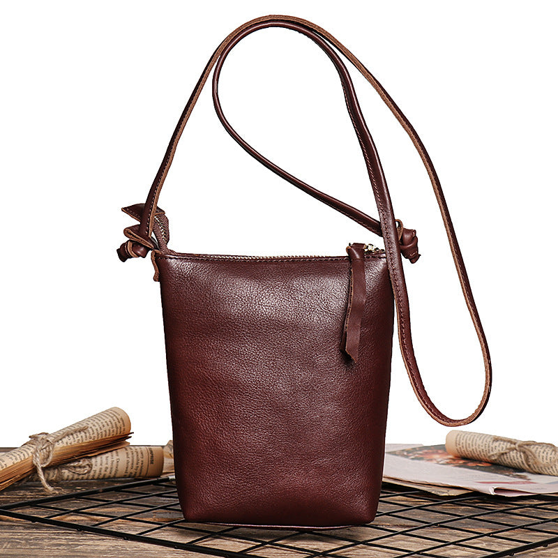 Handmade Leather Phone Handbags 30160-Leather Handbags-Red-Free Shipping Leatheretro