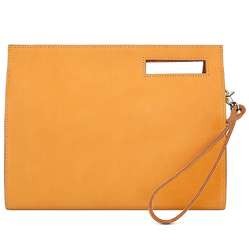 Vintage Crazy Horse Leather Crossbody Business Bags 0011-Briefcases-Black-Free Shipping Leatheretro