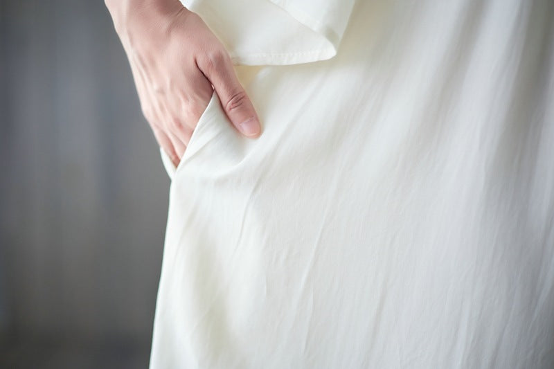Vintage Embroidery Summer Plus Sizes Long Dresses-Dresses-White-One Size-Free Shipping Leatheretro
