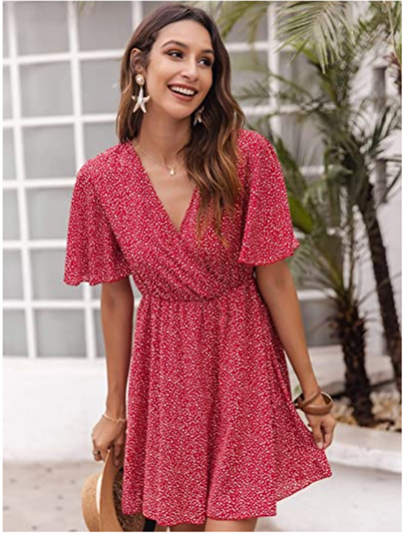 Casual Women Summer Daily Dresses-Dresses-Pink-S-Free Shipping Leatheretro