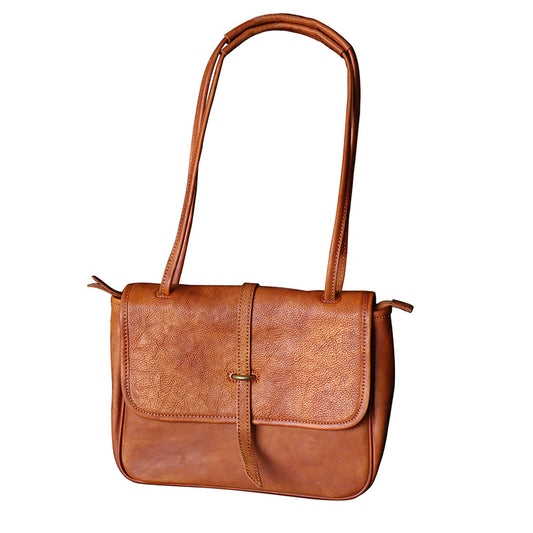 Vintage Crossbody Handmade Leather Handbags for Women-Handbag & Wallet Accessories-Brown-Free Shipping Leatheretro