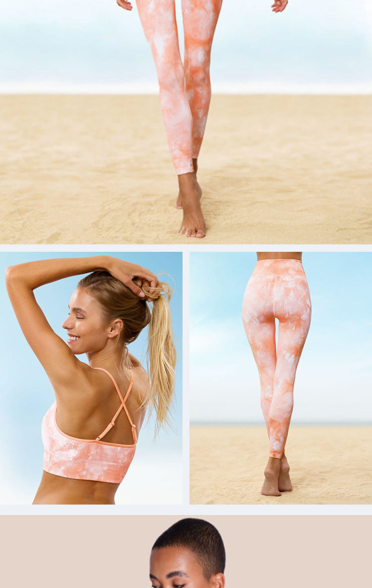 Sexy Fast Drying Dyed Yoga Sets for Women-Activewear-Orange-S-Free Shipping Leatheretro