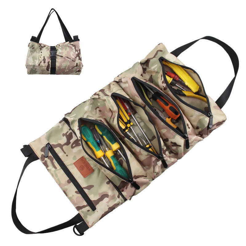 Camoflage Canvas Zippered Tool Storage Bag L167-Canvas cases for tool-Camoflage-1-Free Shipping Leatheretro