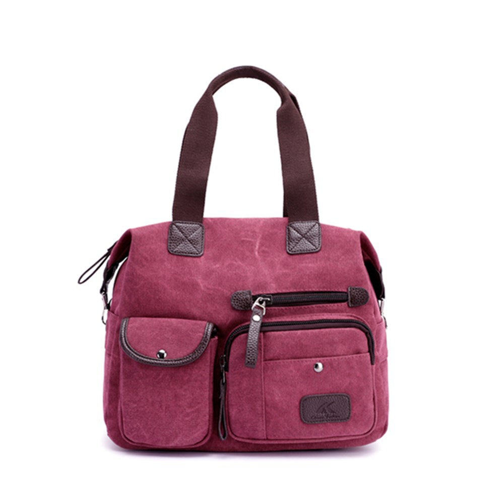 Casual Traveling Sports Canvas Bags for Men 1092-Handbags-Khaki-Free Shipping Leatheretro