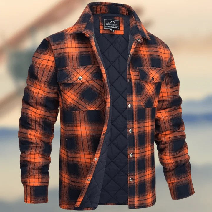 Casual Long Sleeves Thicken Jacket Coats for Men-Coats & Jackets-Orange-S-Free Shipping Leatheretro