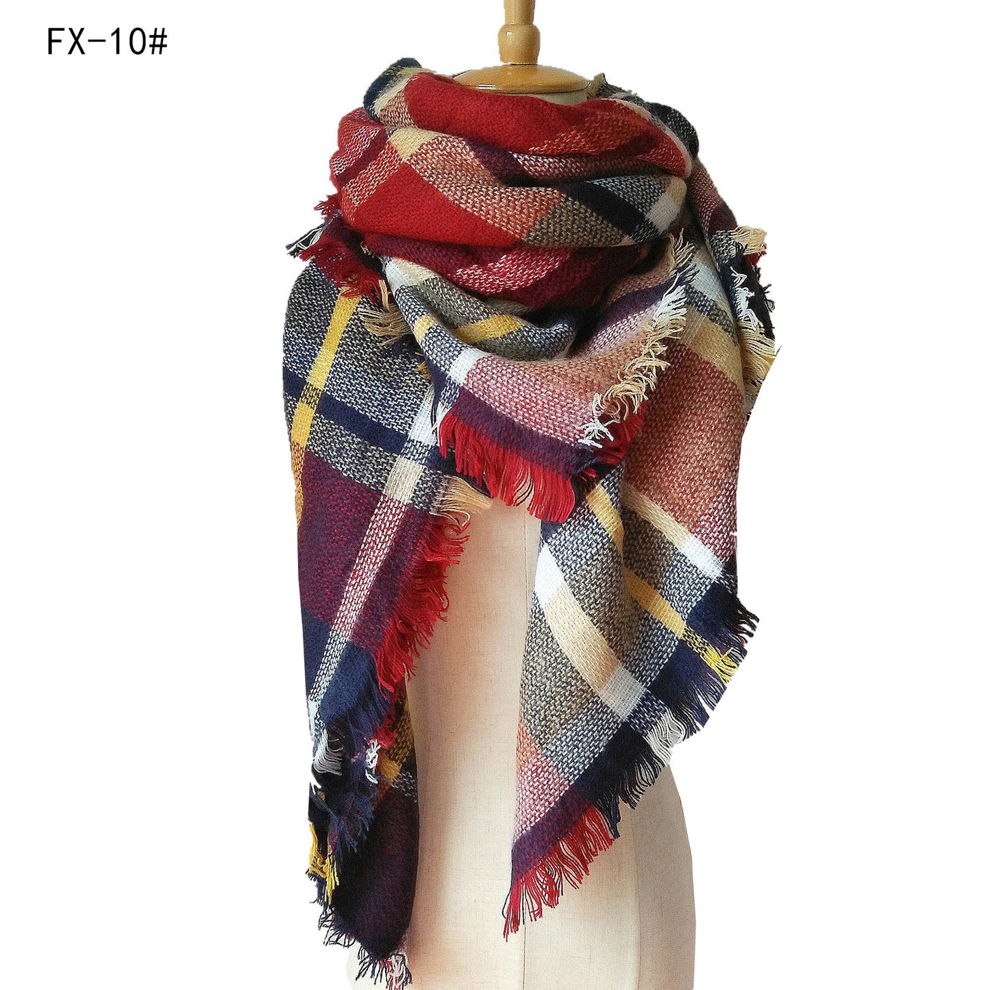 Colorful Soft Winter Scarfs for Women-scarves-10#-140cm-Free Shipping Leatheretro
