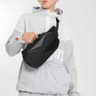 PC Shell Design Daily Bags for Men 9509-Bicycle Bags & Panniers-Black-Free Shipping Leatheretro