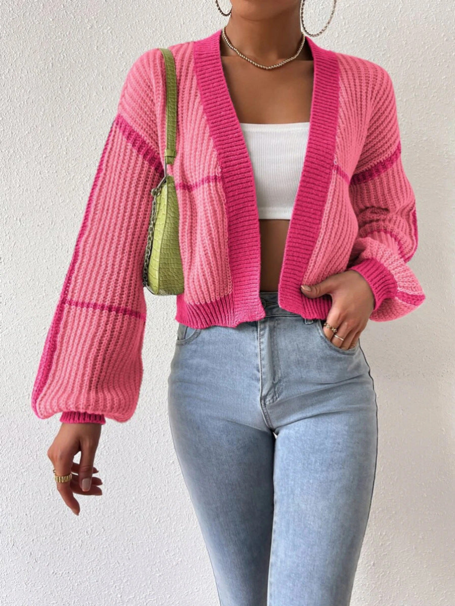 Fashion Knitted Cardigan Sweaters for Women-Shirts & Tops-Green-S-Free Shipping Leatheretro