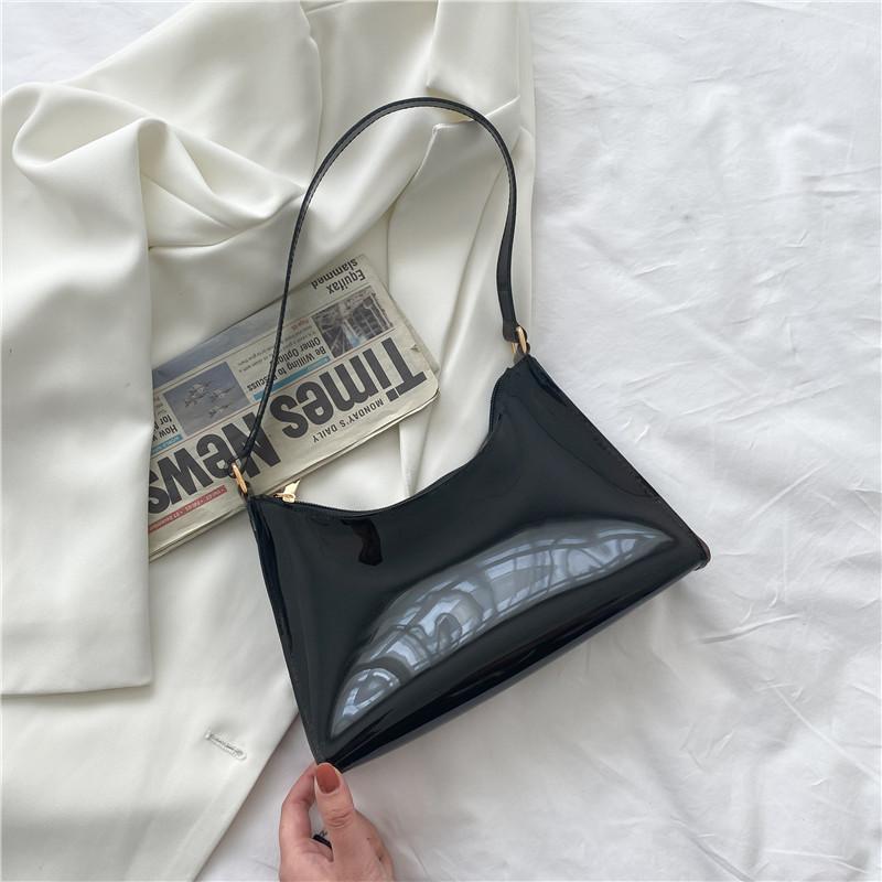 Fashion Summer Trasparent Jelly Handbags-Black-Free Shipping Leatheretro