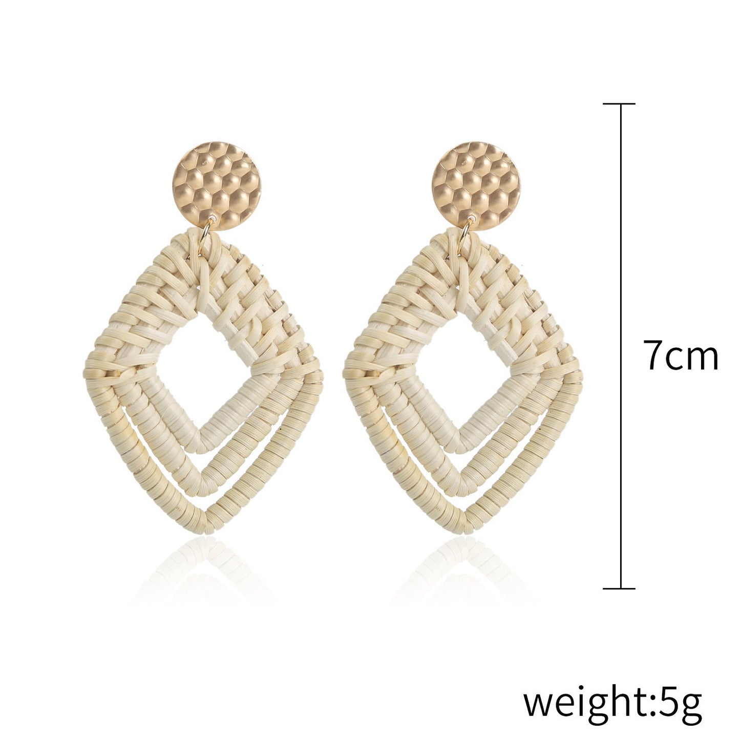 Vintage Boho Hanmade Woven Earrings for Women-Earrings-P-Free Shipping Leatheretro