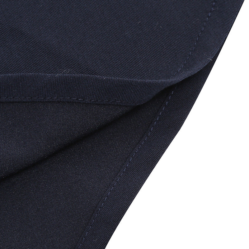 Elegant Short Sleeves Ball Dresses with Belt-Dresses-Navy Blue-S-Free Shipping Leatheretro