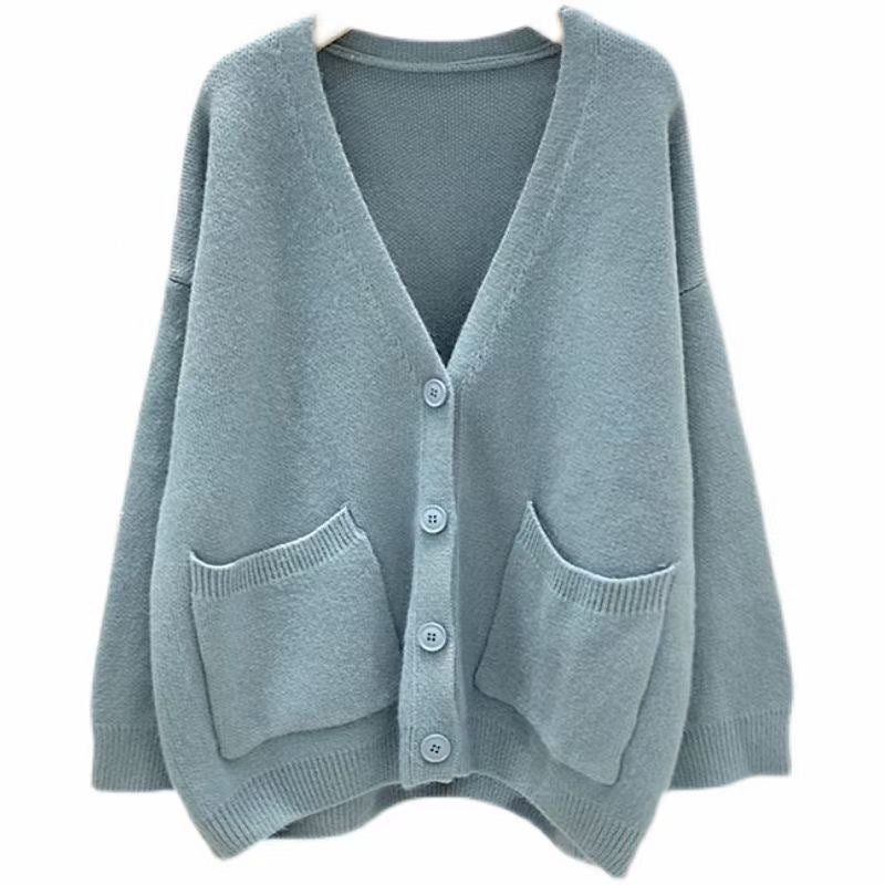 Casual Winter Women Knitted Cardigan Sweaters-Shirts & Tops-Yellow-One Size-Free Shipping Leatheretro