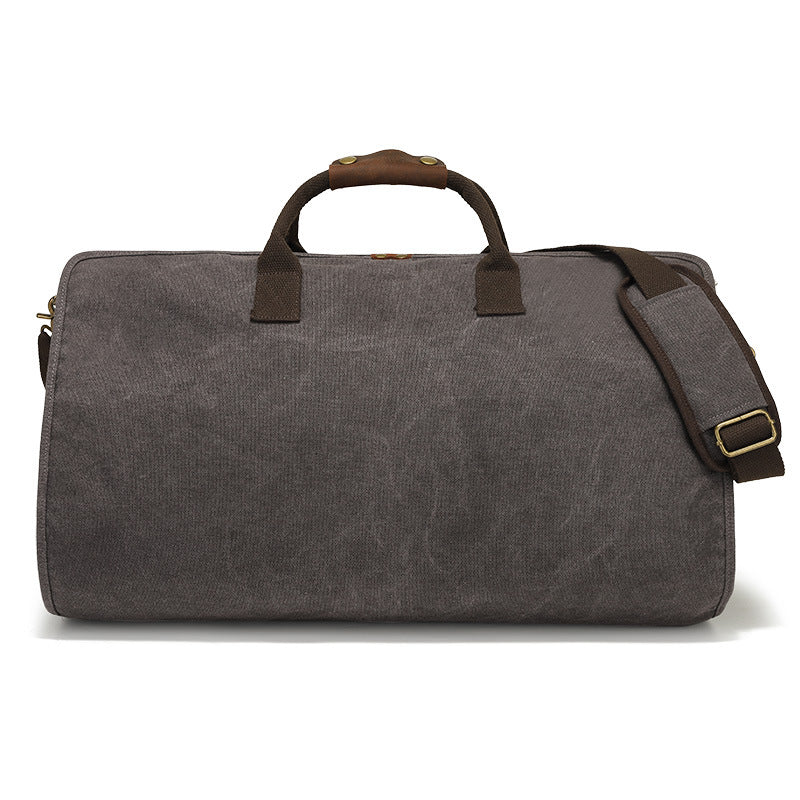 Leisure Weekend Duffle Bags for Traveling with Foldable Suits Bag YH013-Duffel Bags-Light Gray-Free Shipping Leatheretro