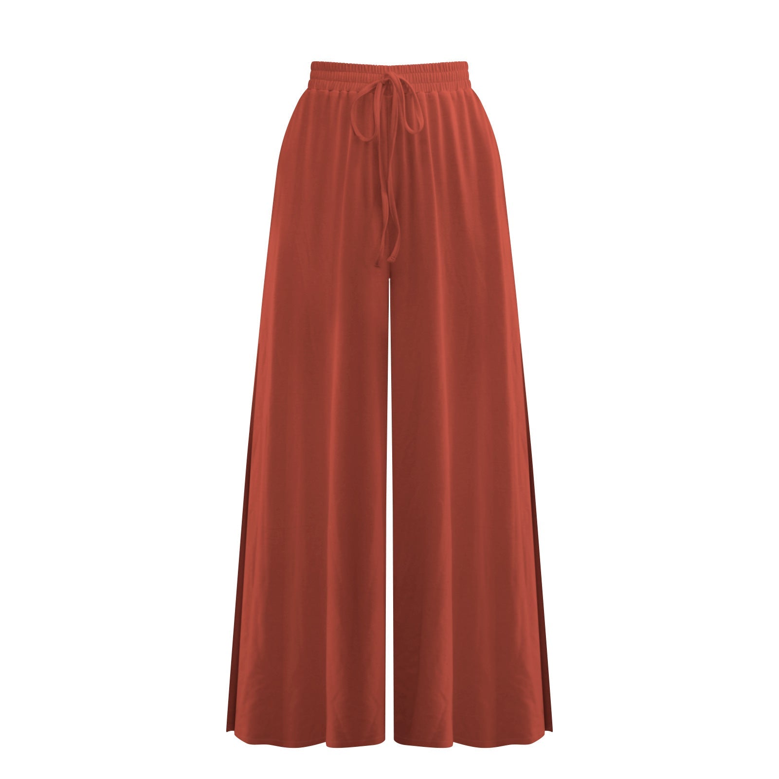 Casual Side Split Women Summer Pants-Pants-Brick Red-S-Free Shipping Leatheretro