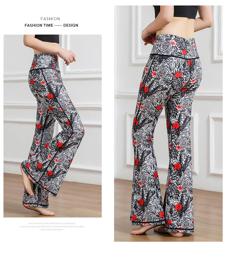 Casual High Waist Trumpet Yoga Pants for Women-Pants-LB001-11-S-Free Shipping Leatheretro